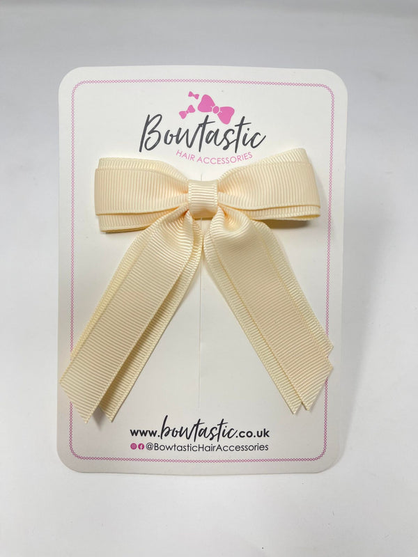 3 Inch Tail Bow - Cream