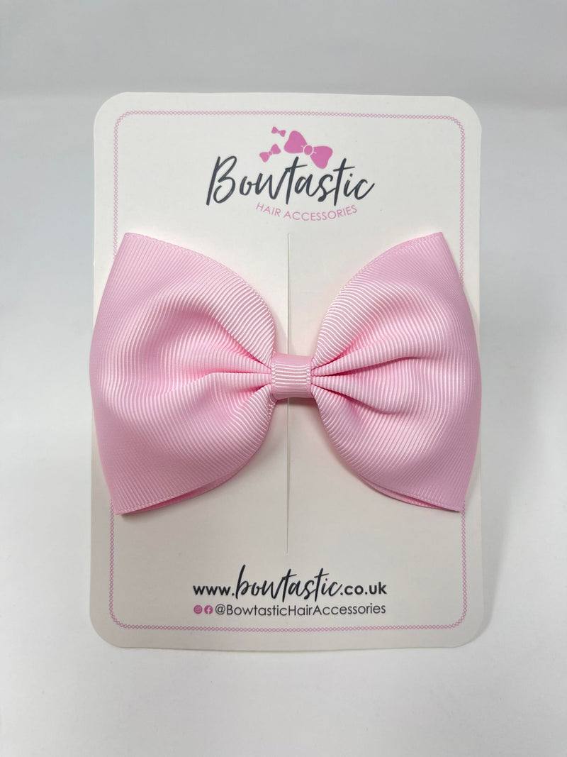 4.5 Inch Tuxedo Bow - Pearl Pink