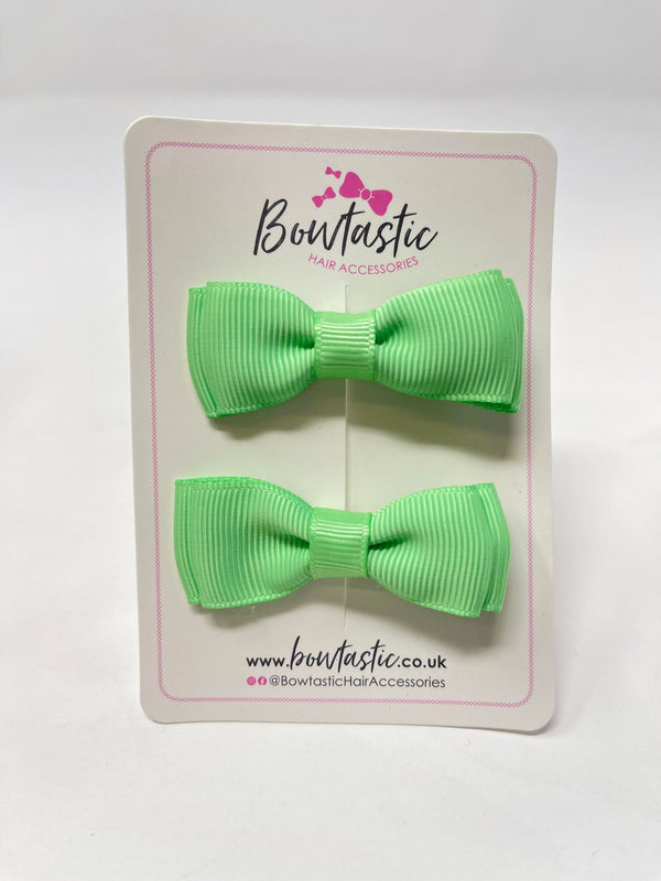 1.75 Inch Bows - Mint Green - 2 Pack