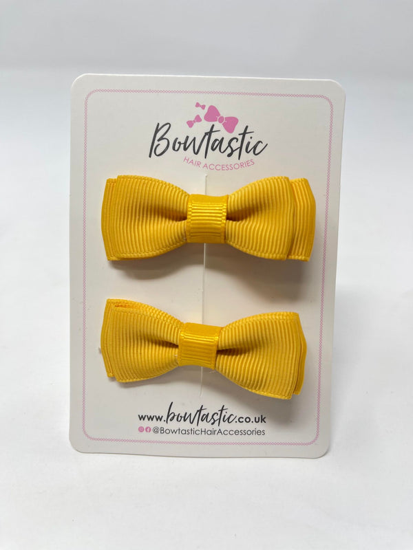 1.75 Inch Bows - Yellow Gold - 2 Pack