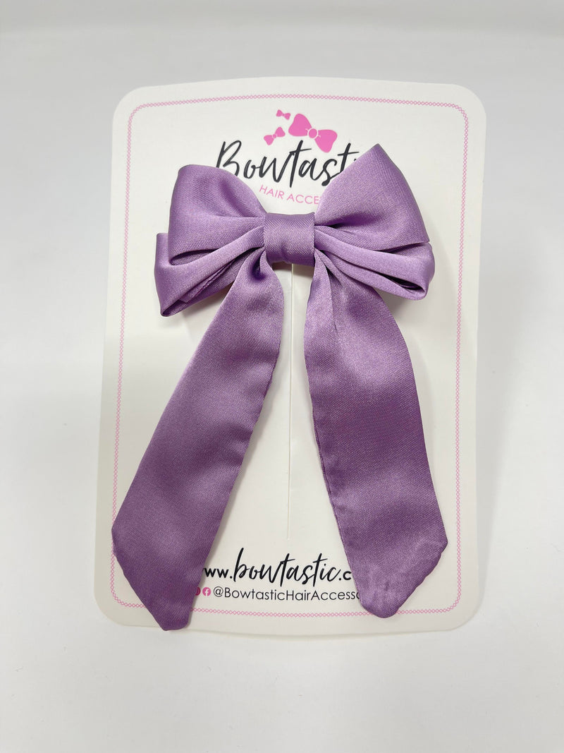 3 Inch Satin Tail Bow - Fresco