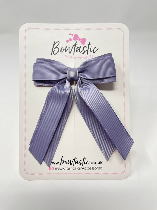 3 Inch Tail Bow - Thistle