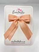 3 Inch Tail Bow - Petal Peach