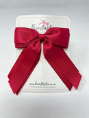 4.5 Inch Tail Bow - Scarlet Red