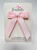 3 Inch Tail Bow - Powder Pink