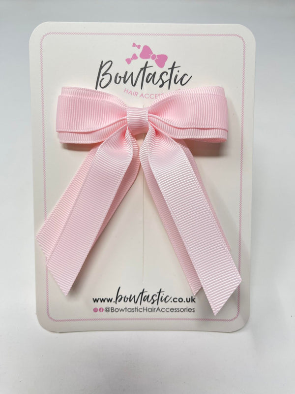 3 Inch Tail Bow - Powder Pink