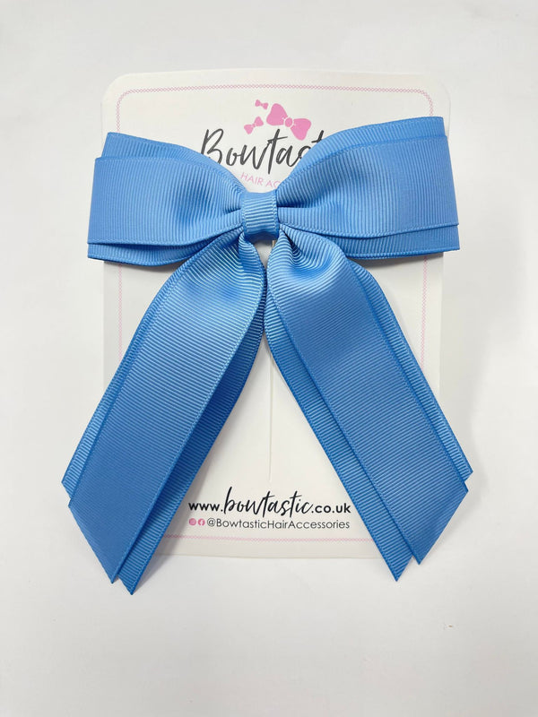 4.5 Inch Tail Bow - French Blue