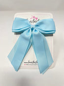 4.5 Inch Tail Bow - Light Blue
