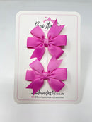2.75 Inch Pinwheel Bow - Rose Bloom - 2 Pack