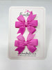 2.75 Inch Pinwheel Bow - Rose Bloom - 2 Pack