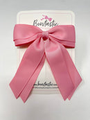 4.5 Inch Tail Bow - Peony