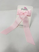 XL 4 Inch Tail Bow - Powder Pink