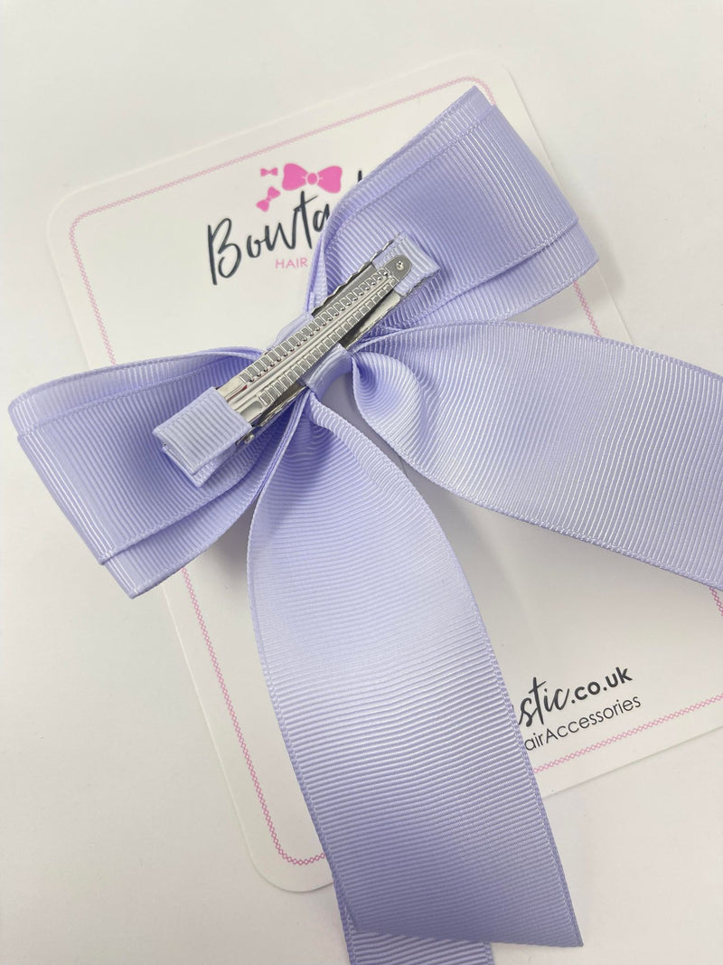 4.5 Inch Tail Bow - Lilac Mist