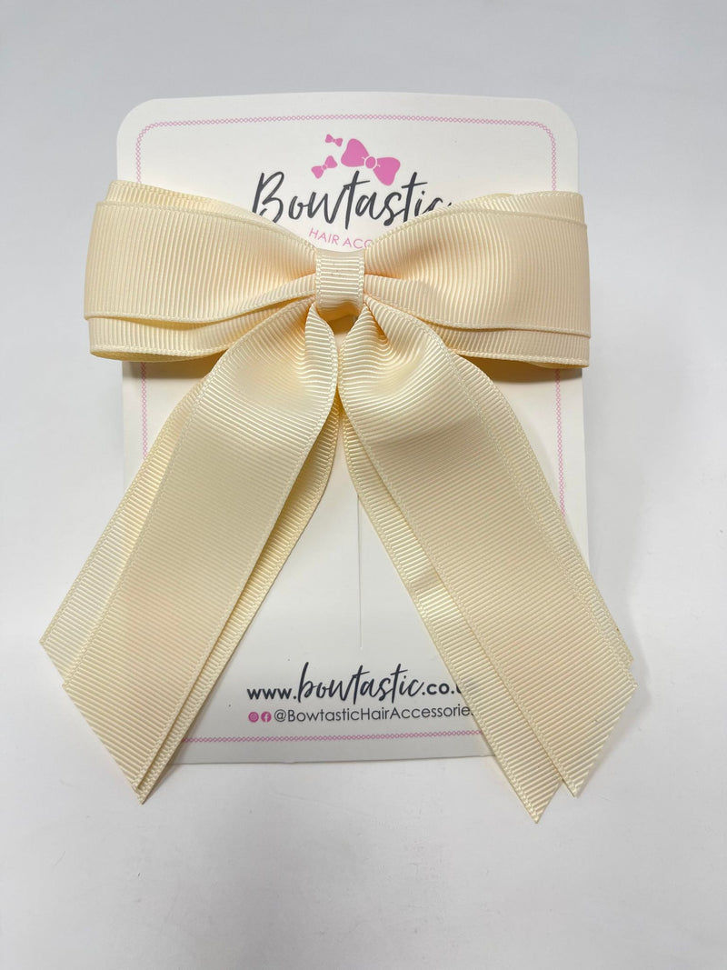 4.5 Inch Tail Bow - Cream