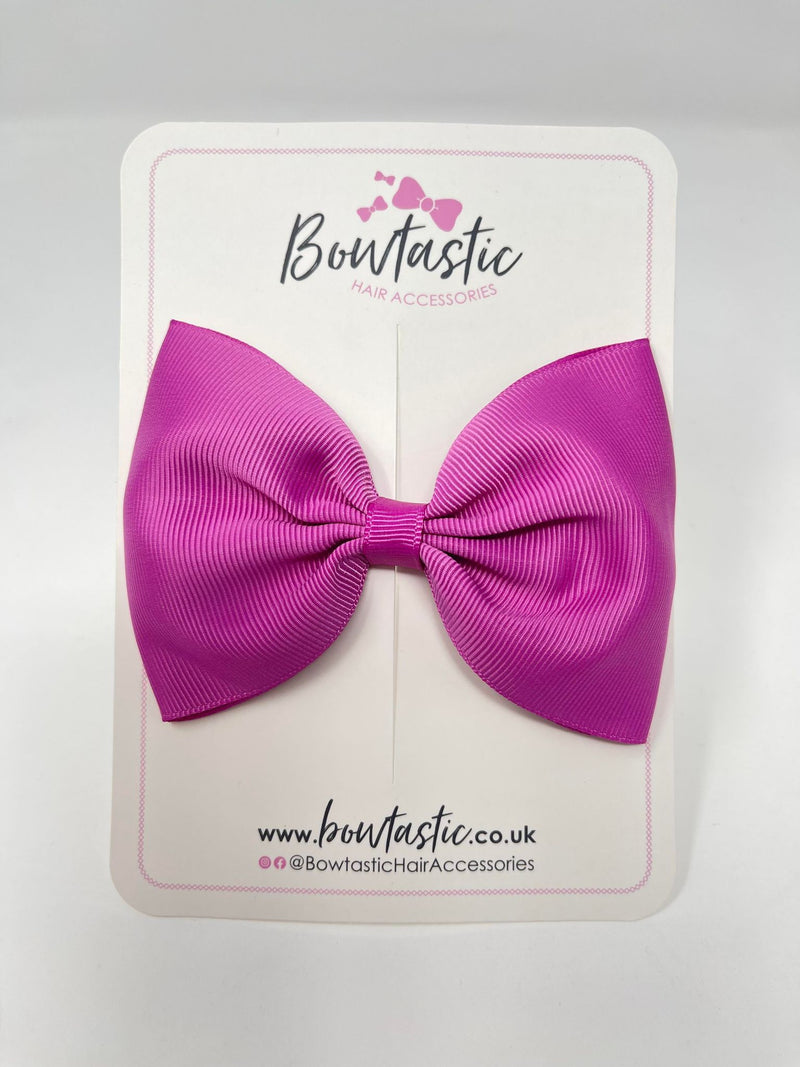 4.5 Inch Tuxedo Bow - Garden Rose