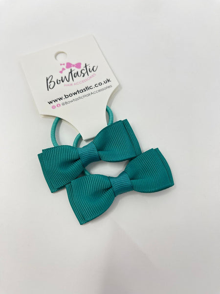 1.75 Inch Bow Thin Elastic - Jade Green - 2 Pack