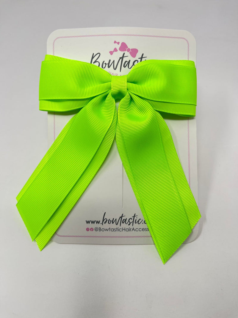 4.5 Inch Tail Bow - Key Lime