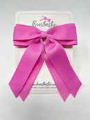 4.5 Inch Tail Bow - Rose Bloom