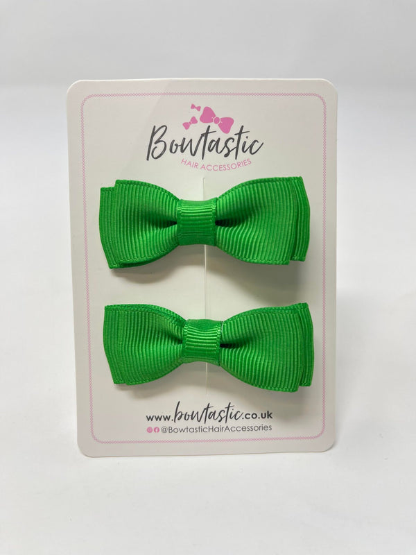 1.75 Inch Bows - Emerald Green - 2 Pack