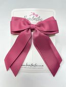 4.5 Inch Tail Bow - Victorian Rose