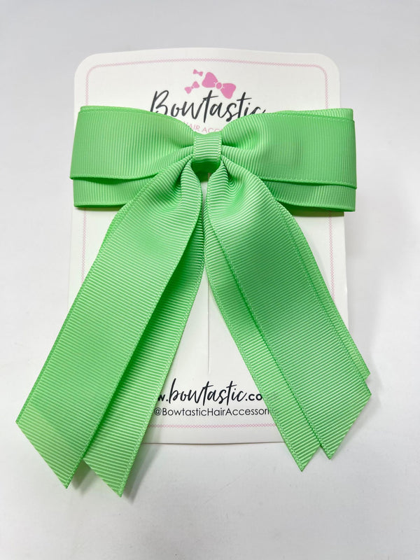 4.5 Inch Tail Bow - Mint Green