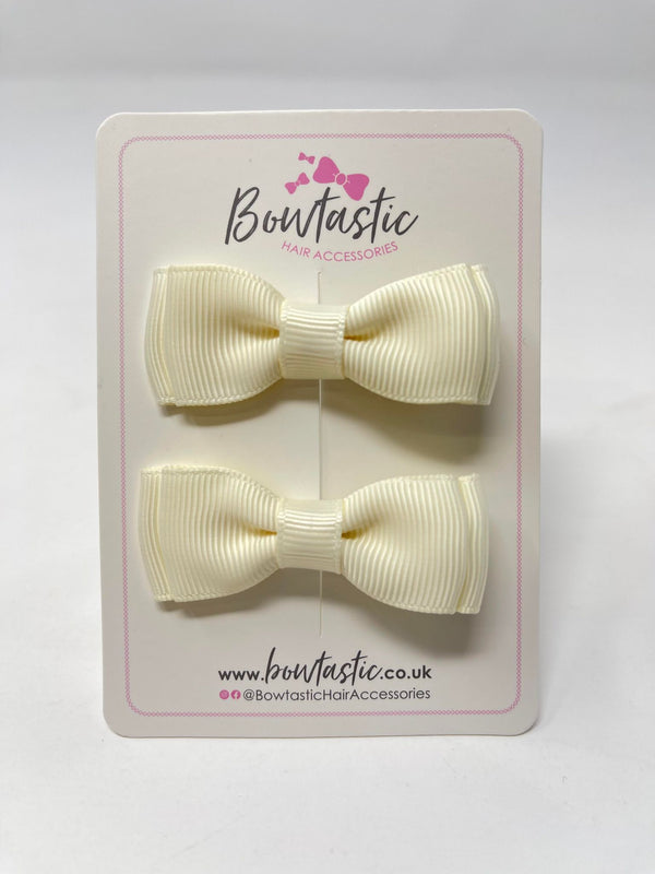 1.75 Inch Bows - Antique White - 2 Pack