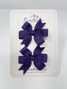 2.75 Inch Pinwheel Bow - Plum - 2 Pack