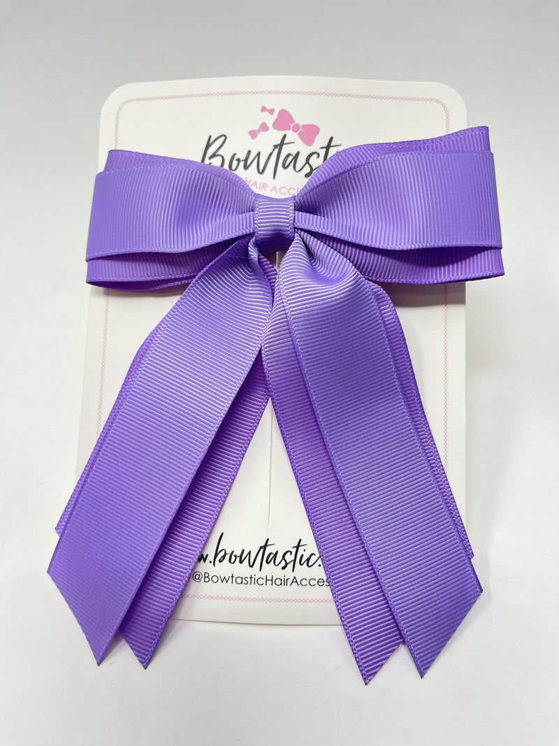 4.5 Inch Tail Bow - Hyacinth