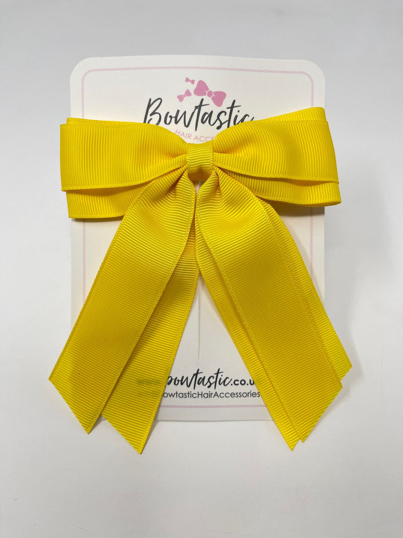 4.5 Inch Tail Bow - Daffodil