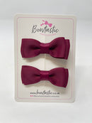 1.75 Inch Bows - Wine - 2 Pack