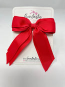 4.5 Inch Tail Bow - Hot Red