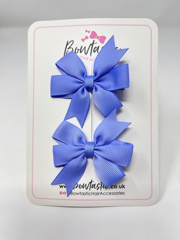 2.75 Inch Pinwheel Bow - Iris - 2 Pack