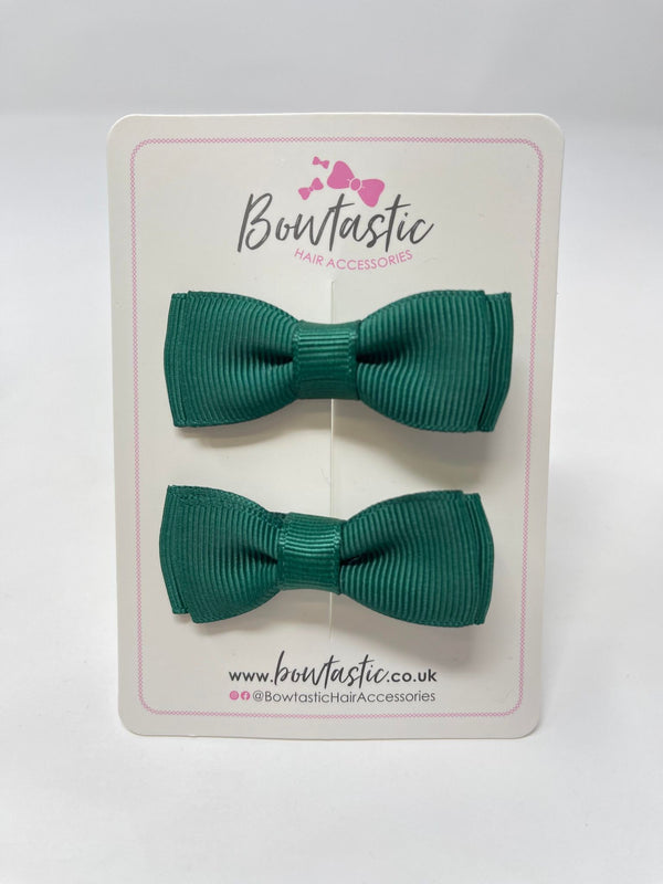 1.75 Inch Bows - Hunter Green - 2 Pack