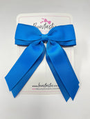 4.5 Inch Tail Bow - Aegean Blue
