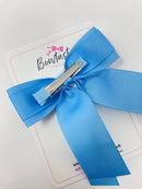 4.5 Inch Tail Bow - Blue Mist