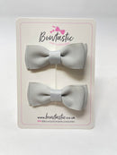 1.75 Inch Bows - Shell Grey - 2 Pack