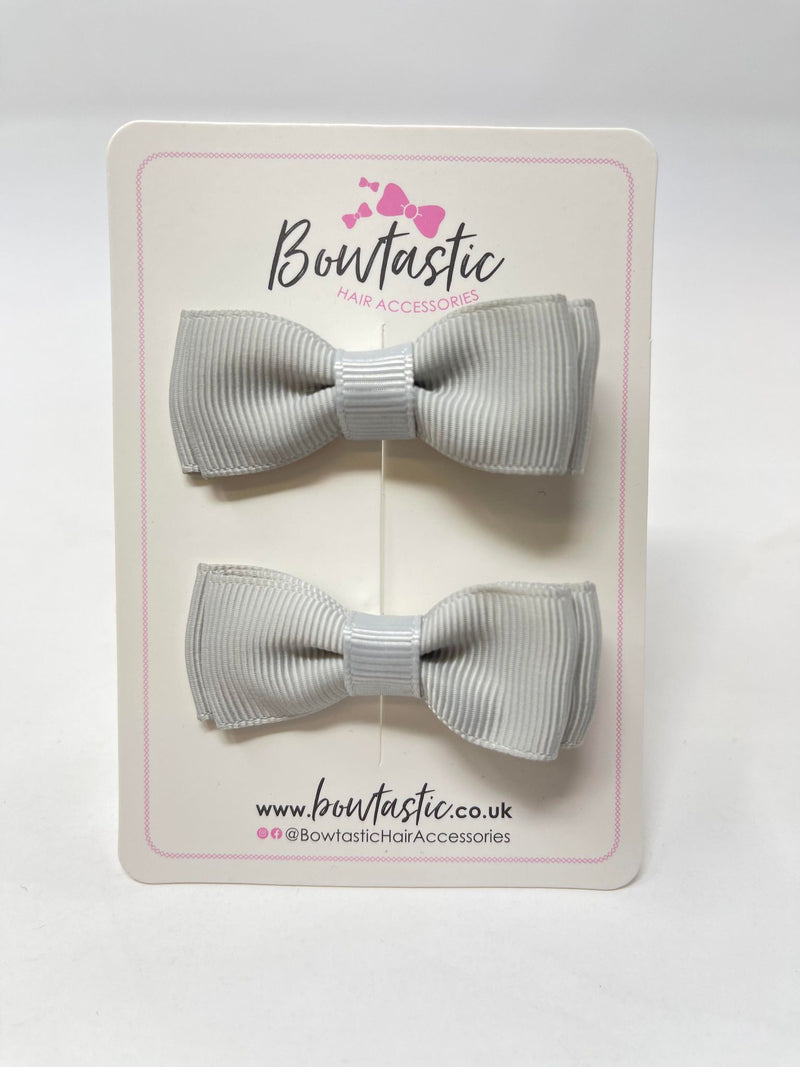 1.75 Inch Bows - Shell Grey - 2 Pack