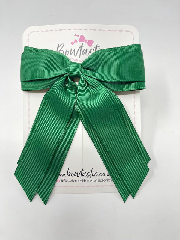 4.5 Inch Tail Bow - Forest Green