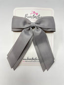 4.5 Inch Tail Bow - Silver