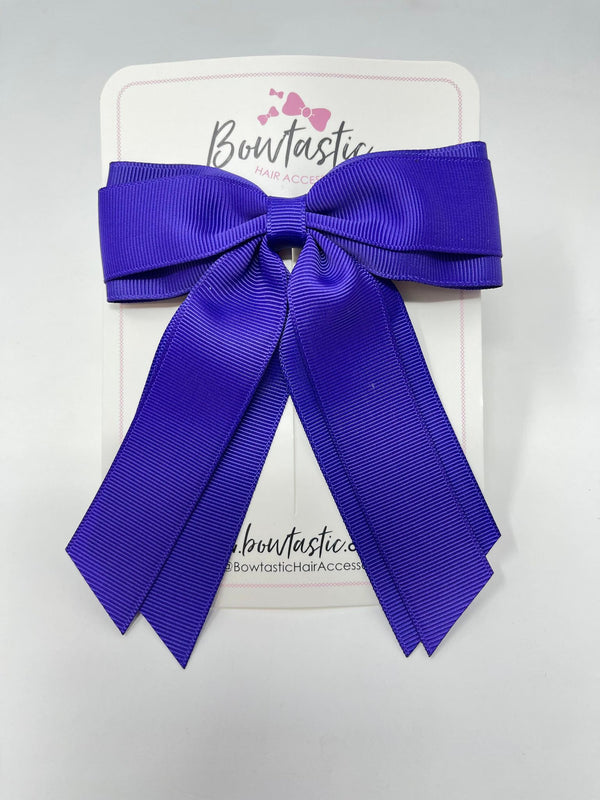 4.5 Inch Tail Bow - Regal Purple