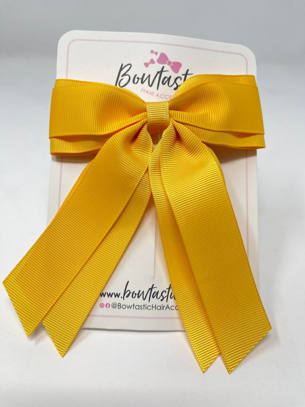 4.5 Inch Tail Bow - Yellow Gold