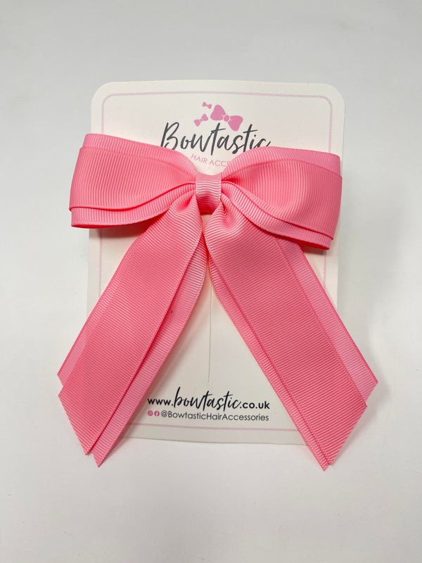 4.5 Inch Tail Bow - Pink