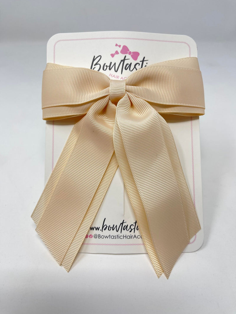 4.5 Inch Tail Bow - Nude