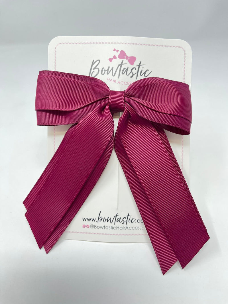 4.5 Inch Tail Bow - Wine