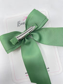 4.5 Inch Tail Bow - Sage Green
