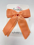 4.5 Inch Tail Bow - Peach