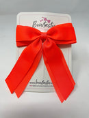 4.5 Inch Tail Bow - Neon Orange