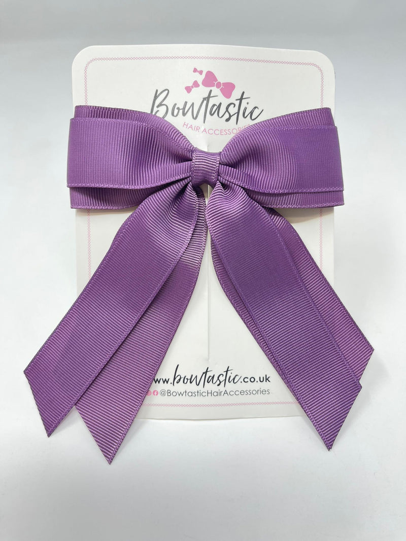 4.5 Inch Tail Bow - Amethyst