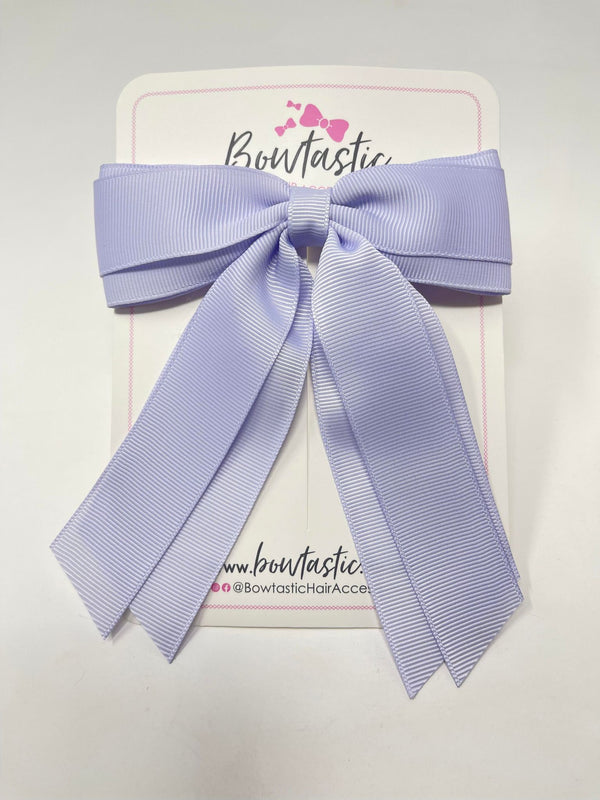 4.5 Inch Tail Bow - Lilac Mist