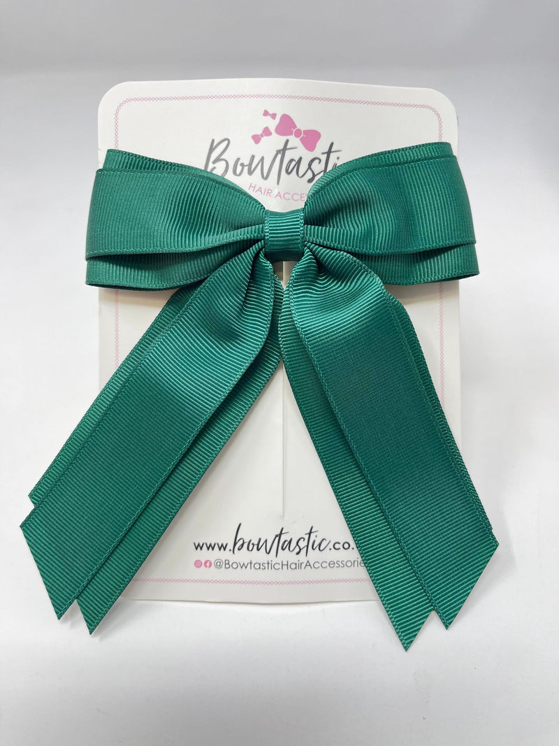 4.5 Inch Tail Bow - Hunter Green